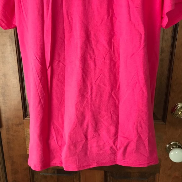 Gildan Pink St. Lucia/West Indies Crewneck Souvenir Tee X-Large - Picture 9 of 10